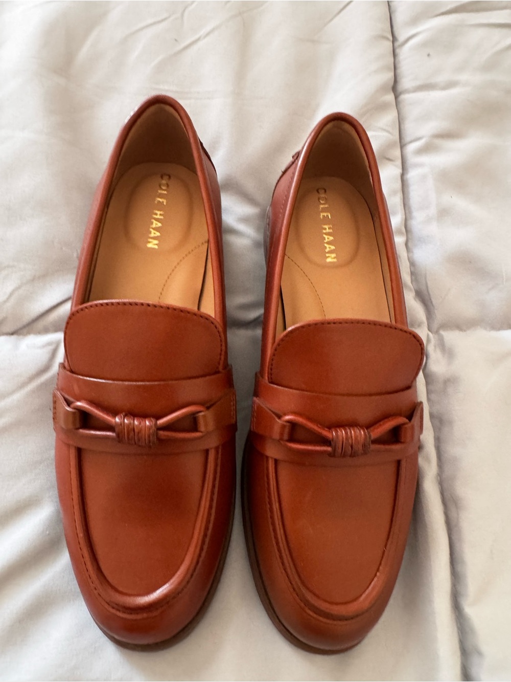 Cole Haan women Brown Leather Loafers